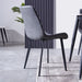 Mendy Dining Chair Grey PU Seat and Carbon Steel Frame (Set of Four) by Criterion™ -Home Living Store - -  