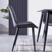 Mendy Dining Chair Grey PU Seat and Carbon Steel Frame (Set of Four) by Criterion™ -Home Living Store - -  