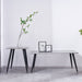 Mendy Grey Sintered Stone End Table with Metal Legs by Criterion™ -Home Living Store - -  