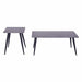 Mendy Grey Sintered Stone End Table with Metal Legs by Criterion™ -Home Living Store - -  