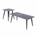 Mendy Grey Sintered Stone End Table with Metal Legs by Criterion™ -Home Living Store - -  
