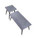Mendy Grey Sintered Stone End Table with Metal Legs by Criterion™ -Home Living Store - -  