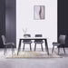 Mendy White Sintered Stone Dining Table with Metal Legs by Criterion™ -Home Living Store - -  