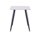 Mendy White Sintered Stone End Table with Metal Legs by Criterion™ -Home Living Store - -  