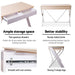 Metal Desk with Drawer - White with Oak Top -Home Living Store - -  