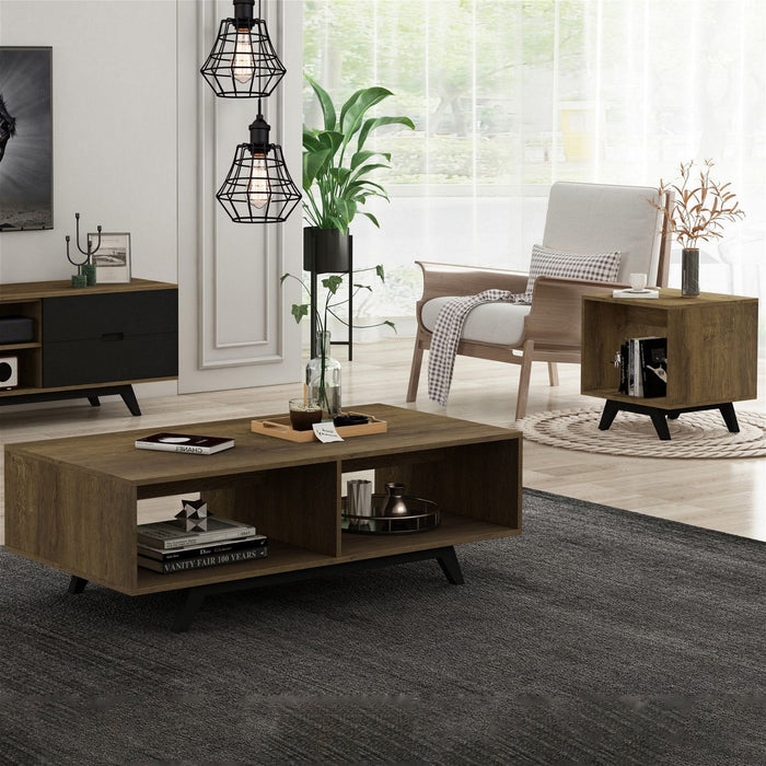 Metro Coffee Table Dark Oak by Tauris™ -Home Living Store - -  