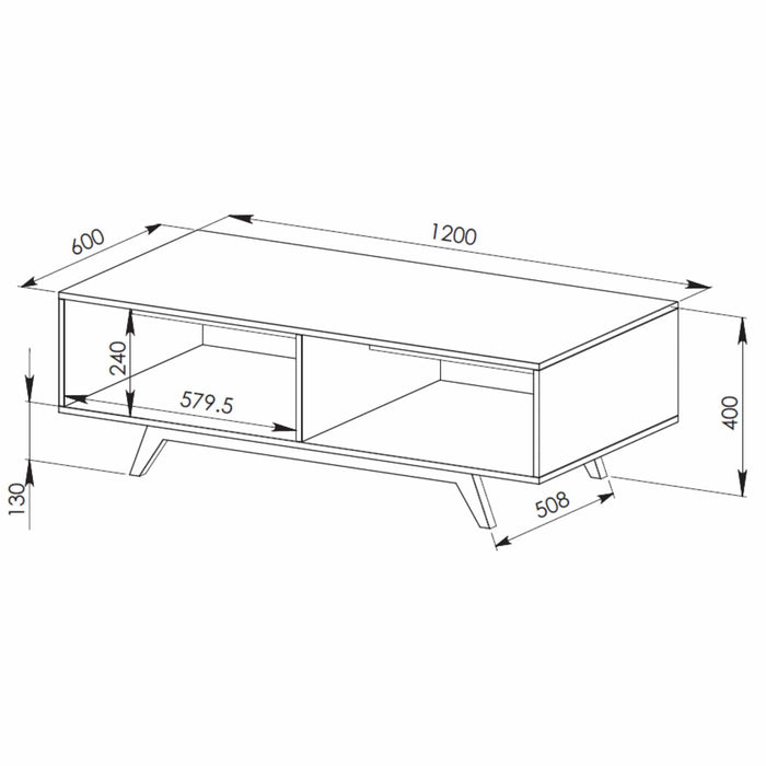 Metro Coffee Table Light Oak by Tauris™ -Home Living Store - -  
