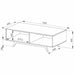 Metro Coffee Table Light Oak by Tauris™ -Home Living Store - -  