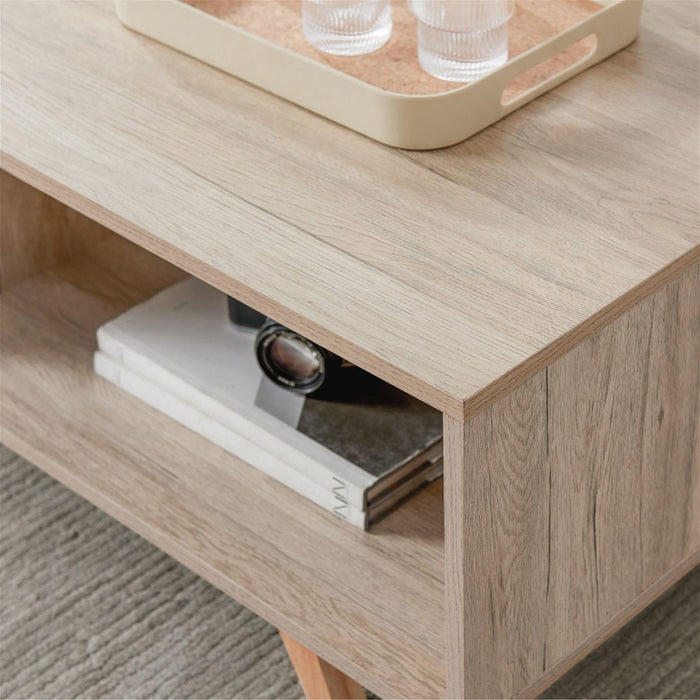 Metro Coffee Table Light Oak by Tauris™ -Home Living Store - -  