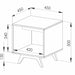Metro End Table Dark Oak by Tauris™ -Home Living Store - -  