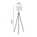 Mid-Century Floor Lamp Modern Tripod Decor Living Room Standing -Home Living Store - -  