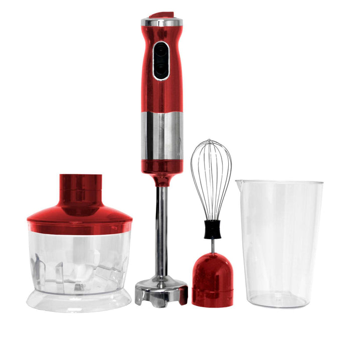 Electric Stick Blender Hand Blenders/Mixer 700ml Chopper - Red -Home Living Store - -  