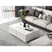 Modern Coffee Table 4 Storage Drawers High Gloss Living Room Furniture White -Home Living Store - -  