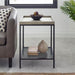 Modern Side Table in Grey Wash with 2 Tiers and Black Frame by Urban Style -Home Living Store - -  