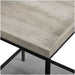 Modern Side Table in Grey Wash with 2 Tiers and Black Frame by Urban Style -Home Living Store - -  