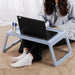 Multifunction Laptop Bed Desk with foldable legs for Home Office (Blue) -Home Living Store - -  