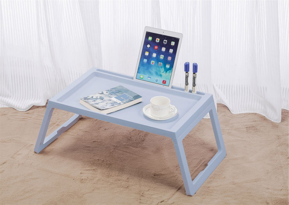 Multifunction Laptop Bed Desk with foldable legs for Home Office (Blue) -Home Living Store - -  