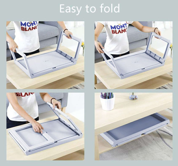 Multifunction Laptop Bed Desk with foldable legs for Home Office (Blue) -Home Living Store - -  