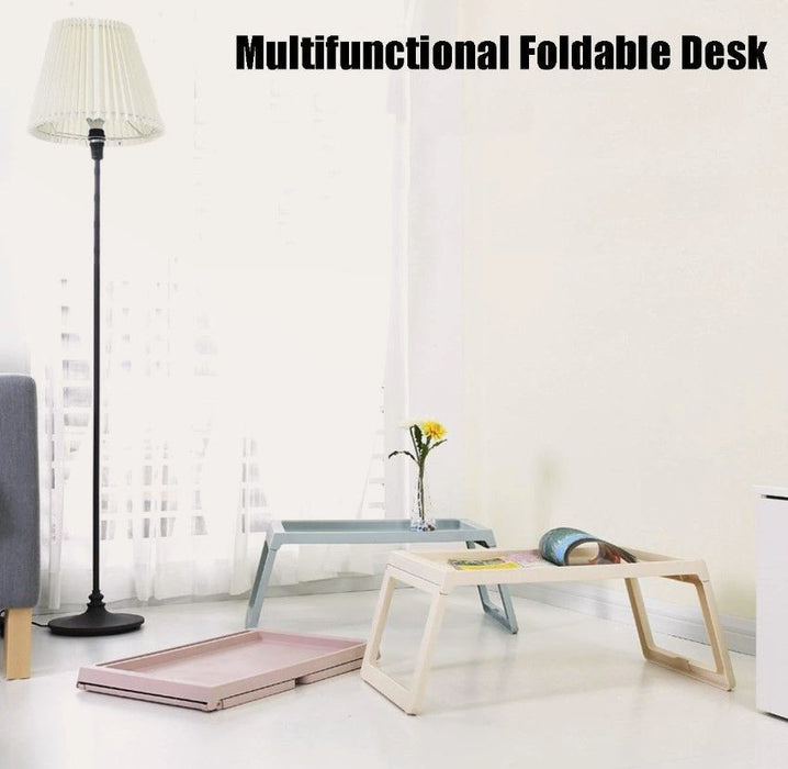 Multifunction Laptop Bed Desk with foldable legs for Home Office (Blue) -Home Living Store - -  