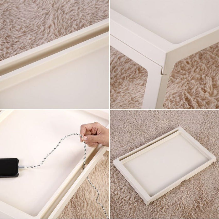 Multifunction Laptop Bed Desk with foldable legs for Home Office (White) -Home Living Store - -  