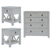 Myer 3pc Set 2 Bedside Tallboy Storage Cabinet Side End Table White Wash -Home Living Store - -  