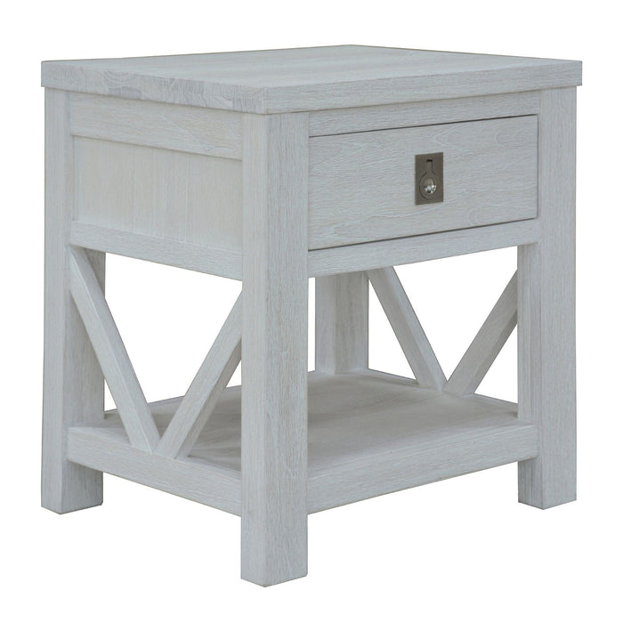 Myer 3pc Set 2 Bedside Tallboy Storage Cabinet Side End Table White Wash -Home Living Store - -  