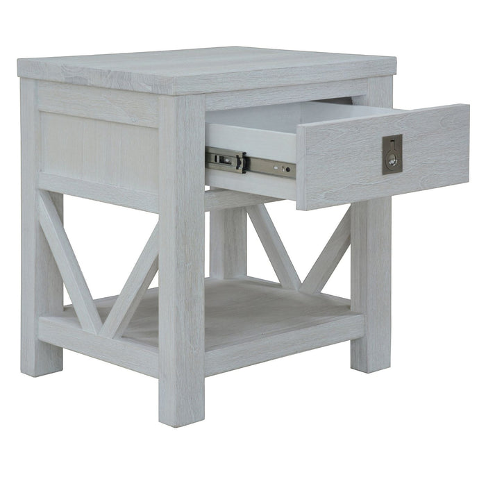 Myer 3pc Set 2 Bedside Tallboy Storage Cabinet Side End Table White Wash -Home Living Store - -  
