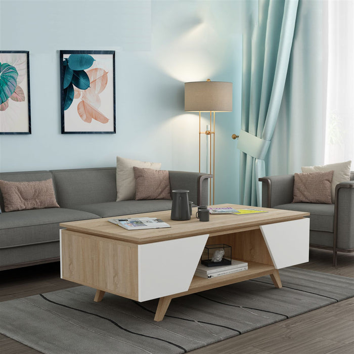 NORDIC 1200 Coffee Table Oak by Criterion - Home Living Store - Coffee Table
