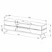 NORDIC 1800 Entertainment Unit Grey by Criterion - Home Living Store - Entertainment Unit