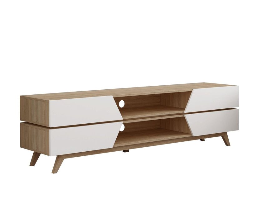 NORDIC 1800 Entertainment Unit Oak by Criterion - Home Living Store - Entertainment Unit