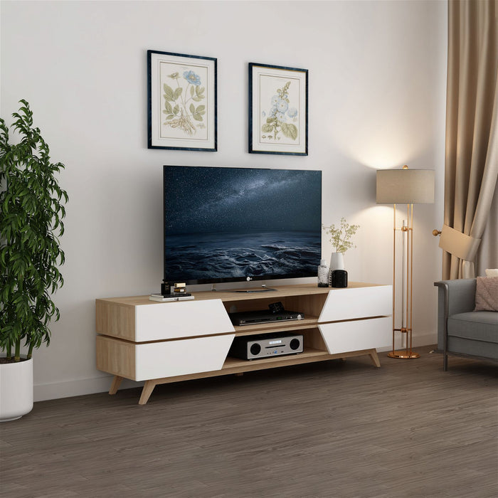 NORDIC 1800 Entertainment Unit Oak by Criterion - Home Living Store - Entertainment Unit