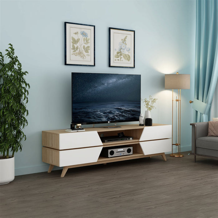 NORDIC 1800 Entertainment Unit Oak by Criterion - Home Living Store - Entertainment Unit