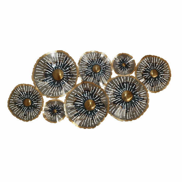 Ocean Cloud Wall Art Metal Flowers by Urban Style -Home Living Store - -  