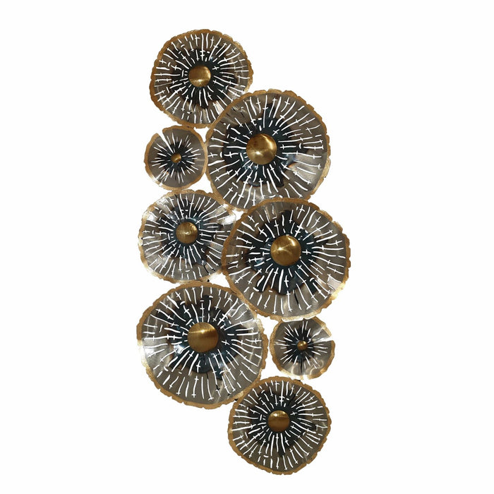 Ocean Cloud Wall Art Metal Flowers by Urban Style -Home Living Store - -  