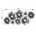 Ocean Cloud Wall Art Metal Flowers by Urban Style -Home Living Store - -  