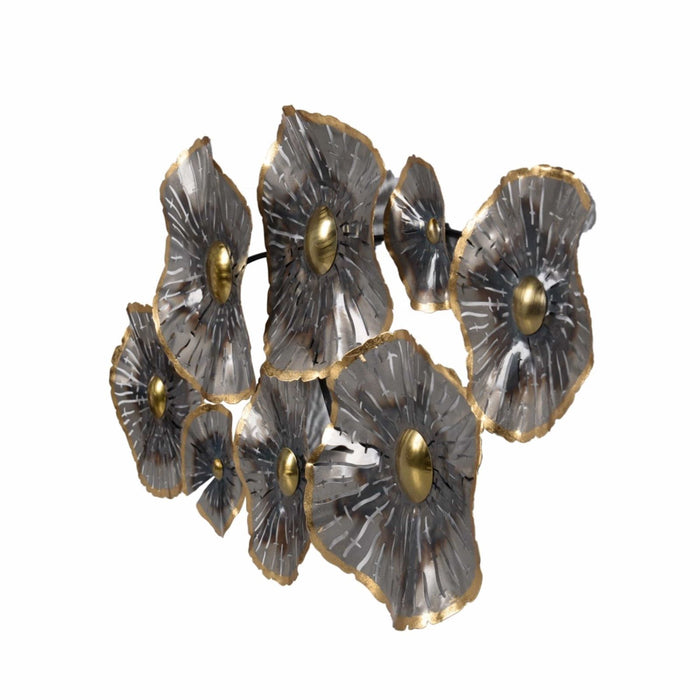 Ocean Cloud Wall Art Metal Flowers by Urban Style -Home Living Store - -  