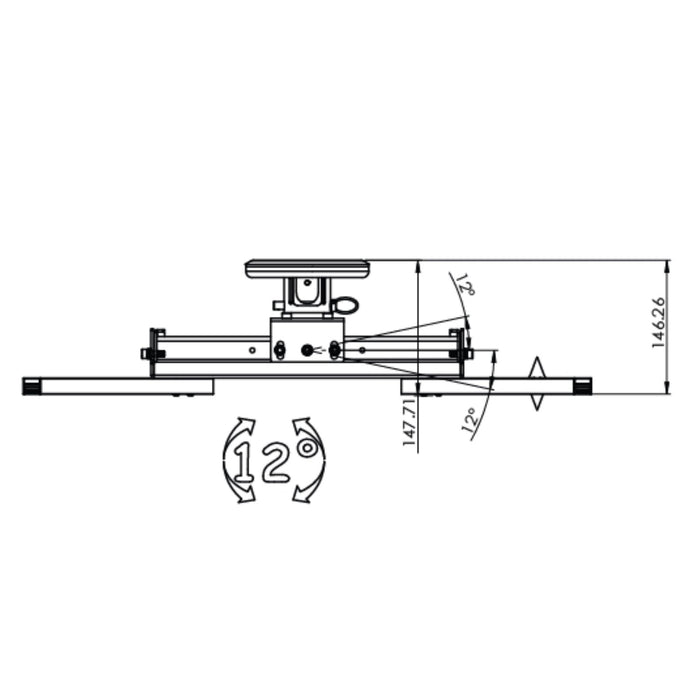 PJR076 Heavy Duty Projector Bracket by Tauris™ -Home Living Store - -  