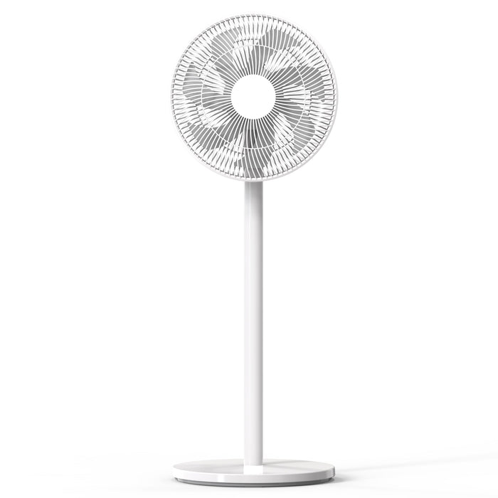 Sheffield Pedestal Fan – White | 12-Speed DC Motor with Remote