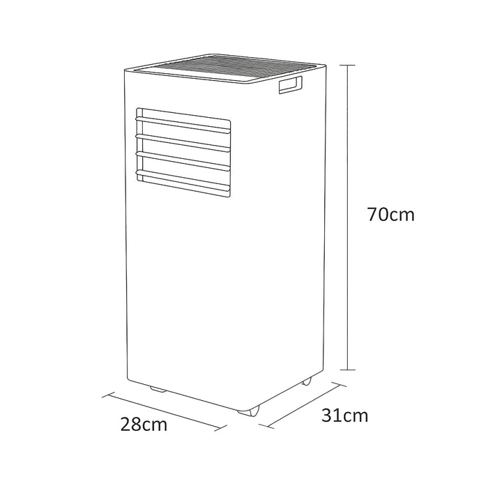 Sheffield 7000 BTU Portable Air Conditioner – White