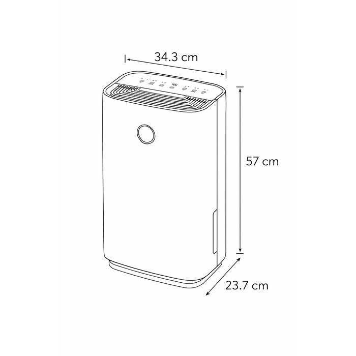 Sheffield 25L Dehumidifier with Smart LED Display & Auto Mode