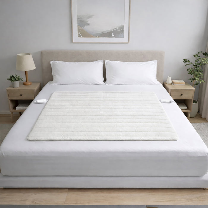 Sheffield Electric Blanket | Queen Size | Dual Controllers | 3 Heat Settings | Machine Washable