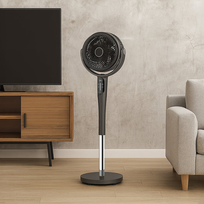 Sheffield Pedestal Fan with 24 Speeds & LCD Display - Grey