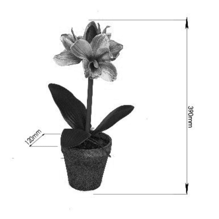 Pink Flower Plant 40cm Artificial Plant by Criterion -Home Living Store - -  