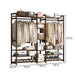 Portable Clothes Rack Coat Garment Stand Bamboo Rail Hanger Airer Closet -Home Living Store - -  