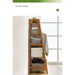 Portable Clothes Rack Coat Garment Stand Bamboo Rail Hanger Airer Closet -Home Living Store - -  