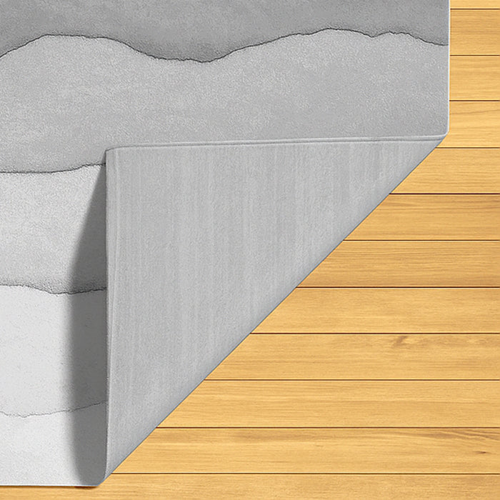 Abstract Printed Microfibre Rug - Grey | 160 x 240cm by Urban Style