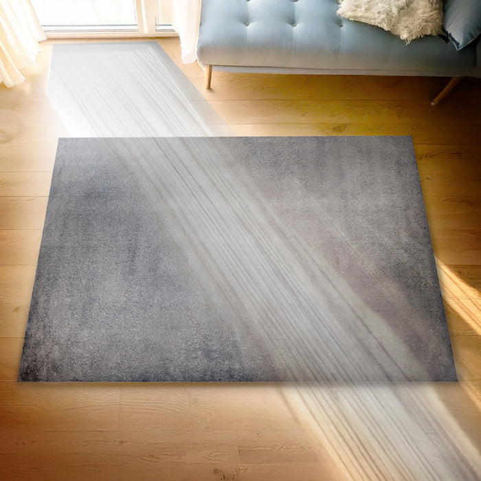 Plush Rabbit Fur Rug - Silver | 160 x 240cm by Urban Style