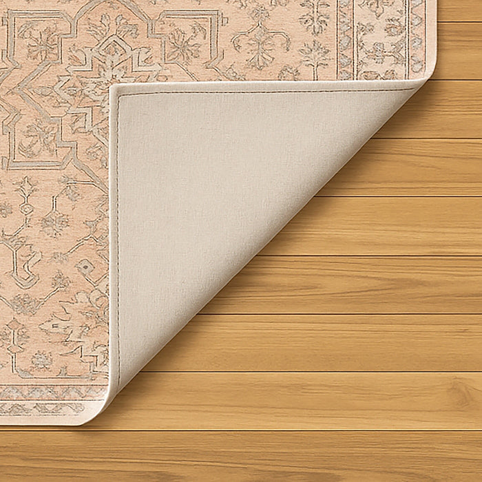 Bazaar Printed Microfibre Rug - Peach | 160 x 240cm by Urban Style