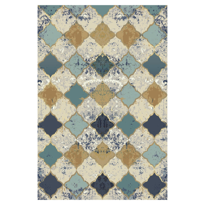 Bazaar Printed Microfibre Rug - Turkish Tiles | 160x240cm by Urban Style