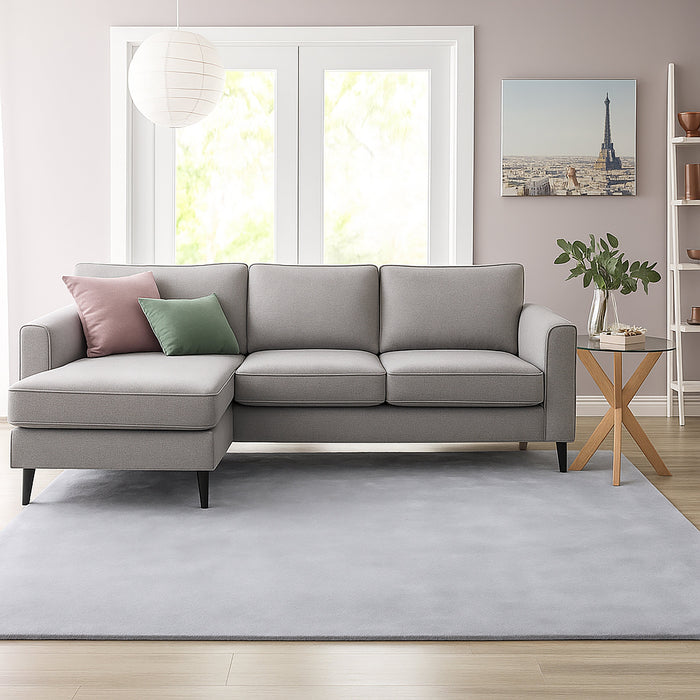 Plush Rabbit Fur Rug - Silver | 240 x 340cm by Urban Style